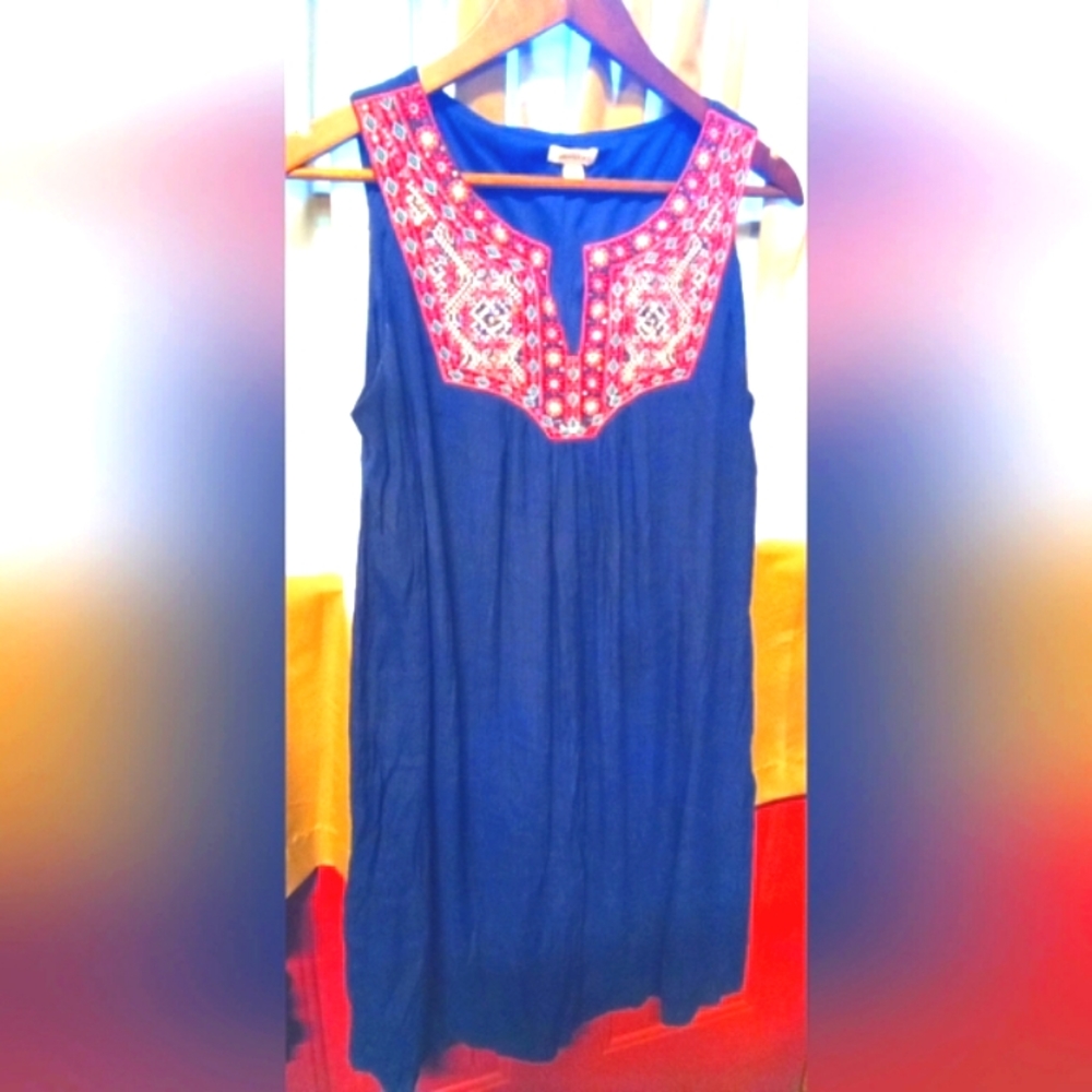 Westport embroidery accent dress